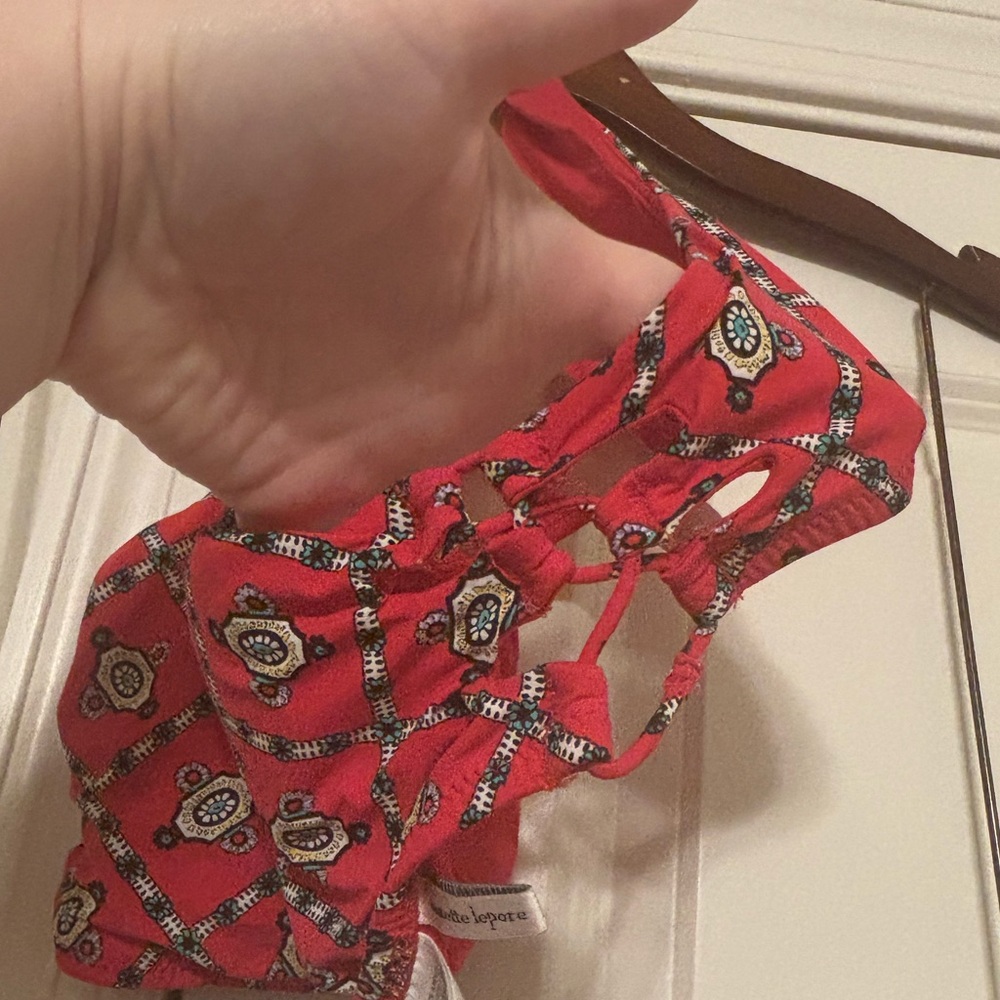 Nanette Lepore Red Paisley Bikini - EUC - Picture 4 of 5